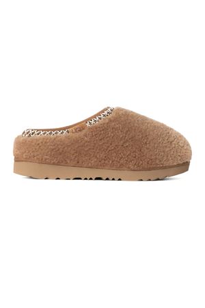 Chestnut brown Tasman Maxi Curly slippers UGG KIDS | 1158256KCHE